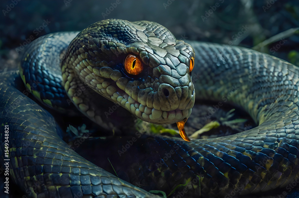 Fototapeta premium close up of a snake