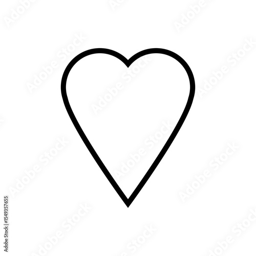 Heart hand drawn icon vector. love illustration sign. romance symbol. Romantic web icon.