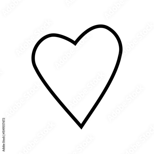 Heart hand drawn icon vector. love illustration sign. romance symbol. Romantic web icon.