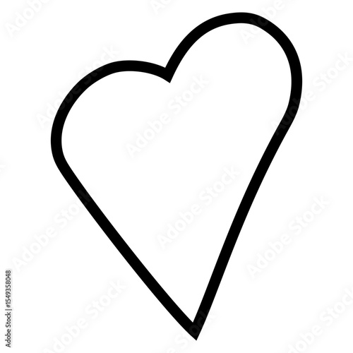 Heart hand drawn icon vector. love illustration sign. romance symbol. Romantic web icon.