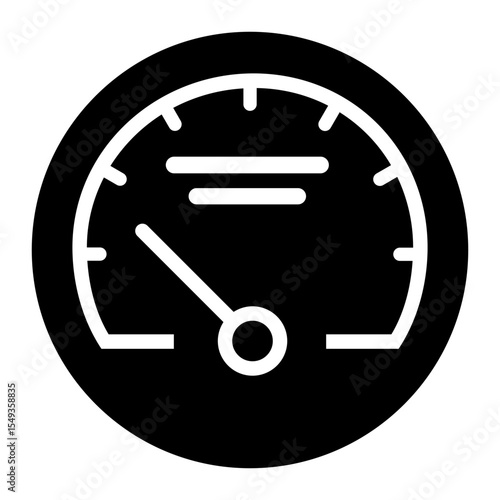 Speedometer vector icon. speed illustration sign. tonometer symbol or logo.