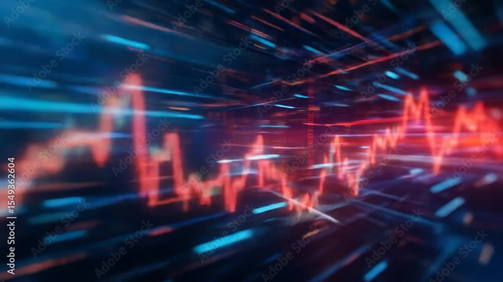 Fast-Paced Stock Market Trends Visualized in Dynamic Motion Fast-Paced Stock Market Trends Visualized in Dynamic Motion