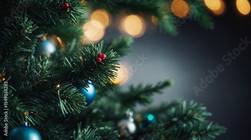 Wallpaper Mural Macro christmas tree background Torontodigital.ca