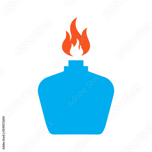 Alcohol lamp colored icon