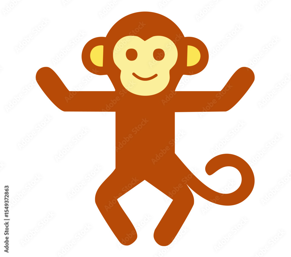 Obraz premium Playful Dancing Monkey 