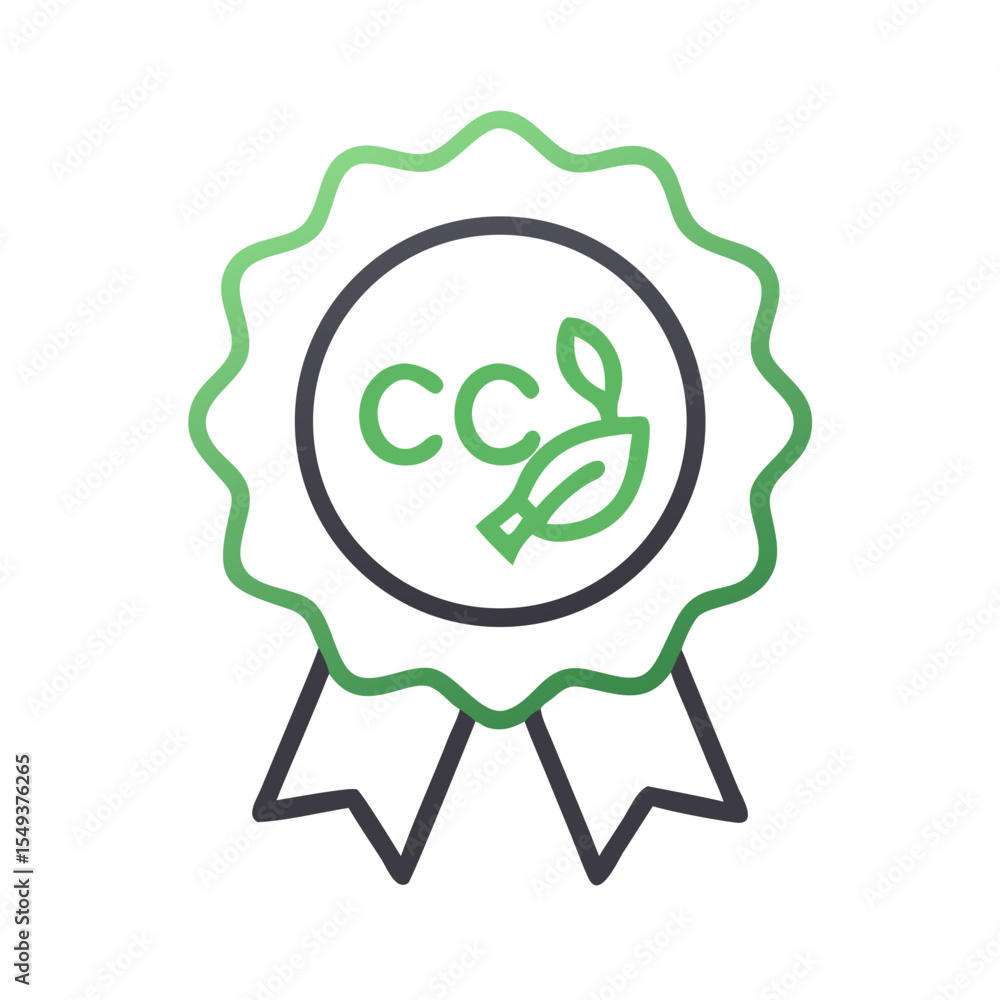 Green eco certificate badge with leaves on a white background
Green eco certificate badge with leaves on a white background