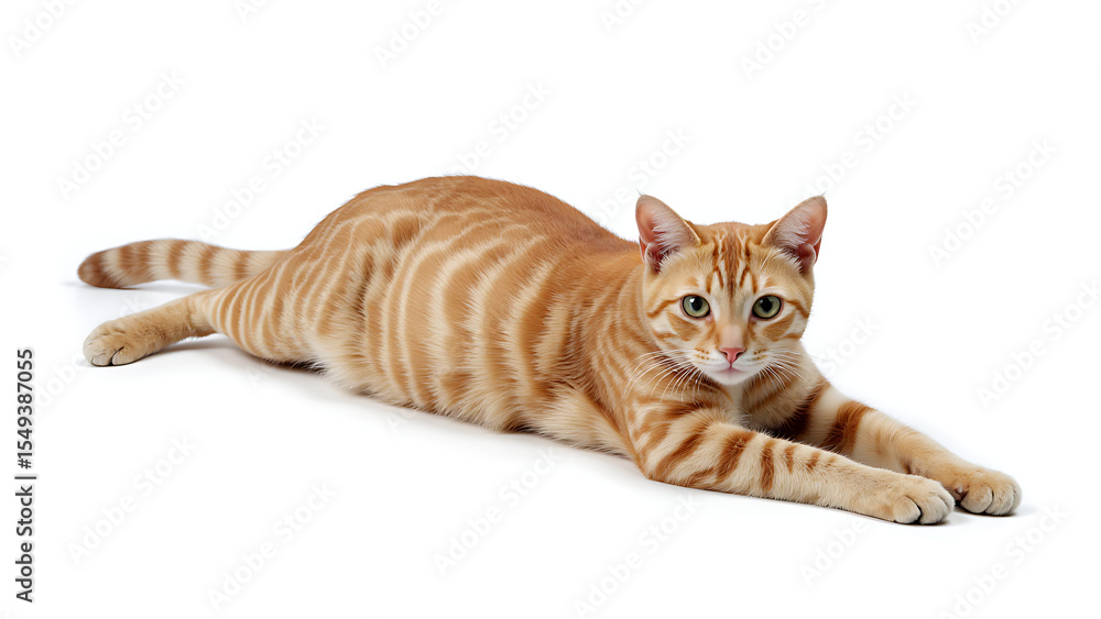 Fototapeta premium cat on white background