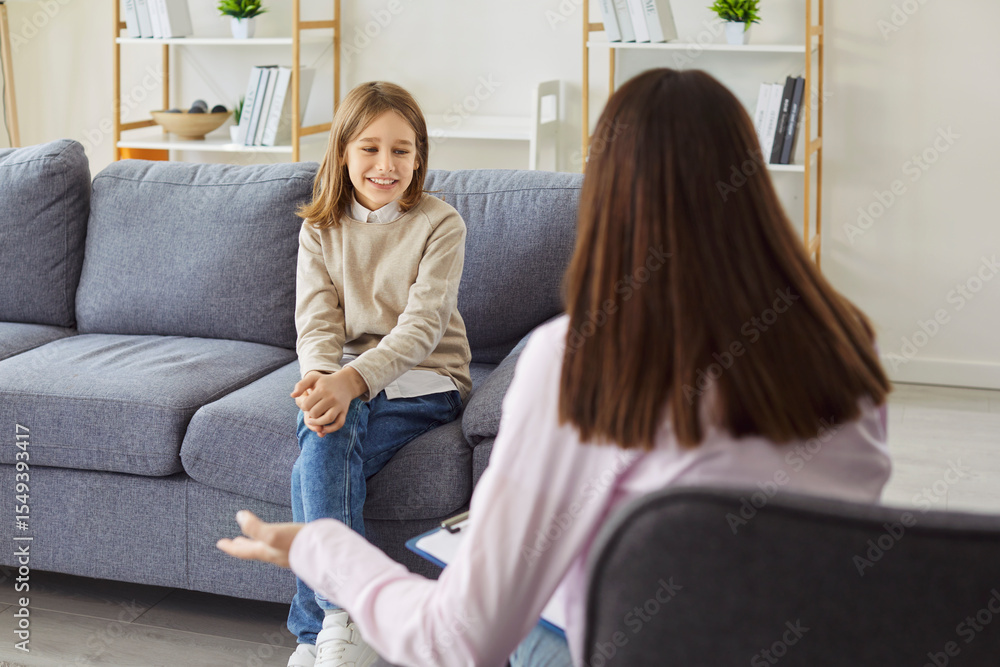 © Studio Romantic - Child psychology session, talk therapy, counseling or tutoring, holding meeting in living room or professional psychologist office, child cognitive, teen emotional or social study, comfortable chat © Studio Romantic - Child psychology session, talk therapy, counseling or tutoring, holding meeting in living room or professional psychologist office, child cognitive, teen emotional or social study, comfortable chat