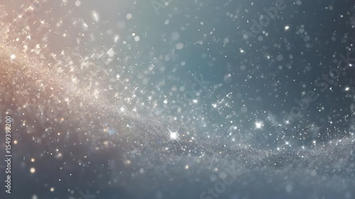 Sparkling Galaxy: Twinkling Stars and Celestial Dust in a Cosmic Scene