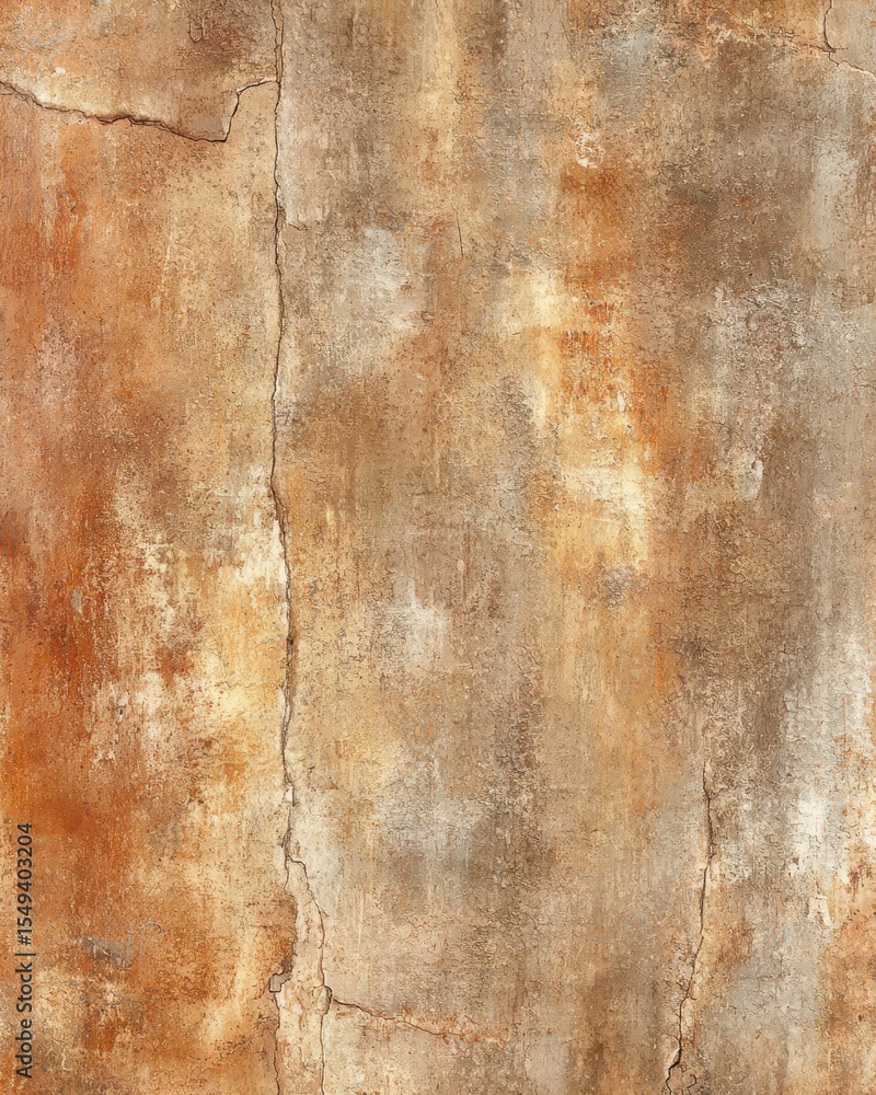 Fototapeta premium Textured Abstract Background with Warm Earthy Tones and Cracks