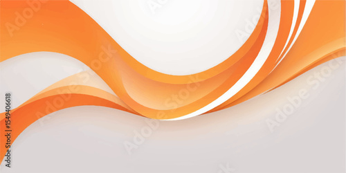 Abstract orange wave design with flowing lines and a modern gradient