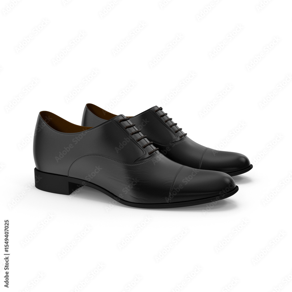 3d Men's Black Leather Oxford Shoes: Formal Footwear Product Shot , png 3d Men's Black Leather Oxford Shoes: Formal Footwear Product Shot , png