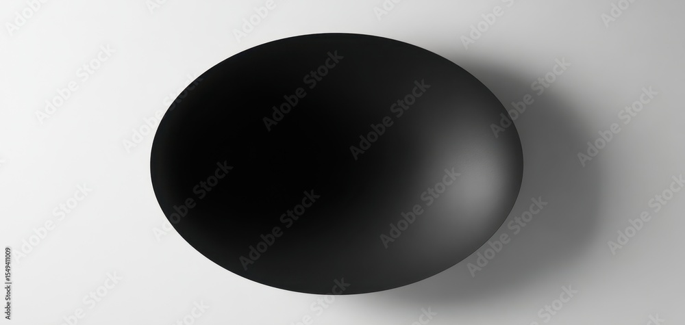 The Minimalist Black Bowl on a Clean White Surface