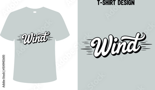 Buy wind t shirt design graphic vector template for sale online custom wind apparel and clothing shop editable stock vector