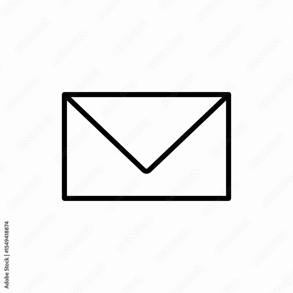 envelope message mail icon vector sign envelope message mail icon vector sign