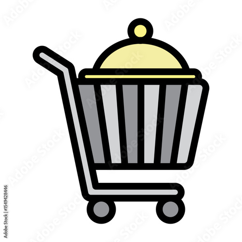 Purchase Order Vector Filled Icon Design