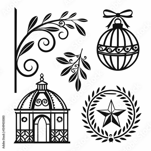 vector illustration of a cage