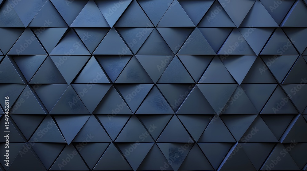 Dark Blue Triangle Wall: Abstract Geometric Pattern with Subtle Wood Grain Texture Dark Blue Triangle Wall: Abstract Geometric Pattern with Subtle Wood Grain Texture