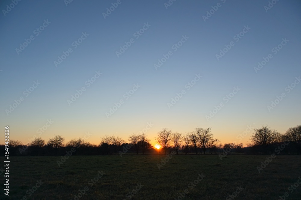 Obraz premium Sunset - Blue Orange Sky - Evening Mood