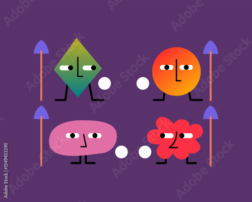 World Day Against Child Labor. Concept With Child abstract characters. Flat vector illustration design.