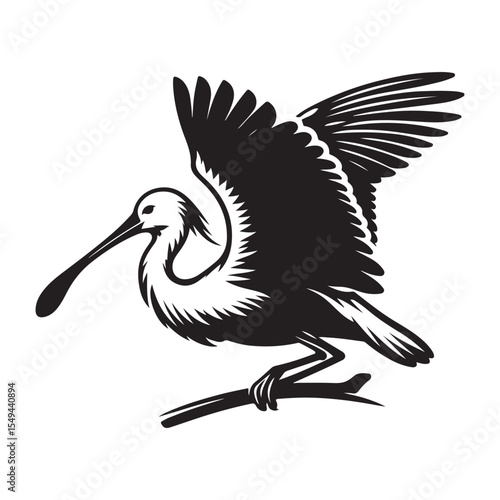 stork with baby