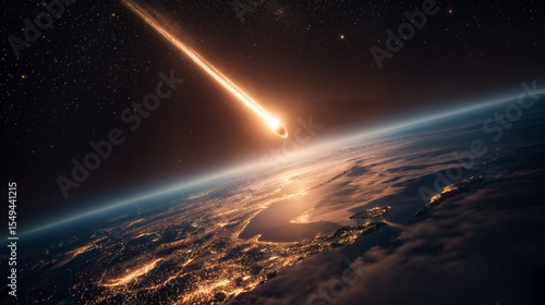 Flaming Meteor: A Glimpse of Earth's Final Moments