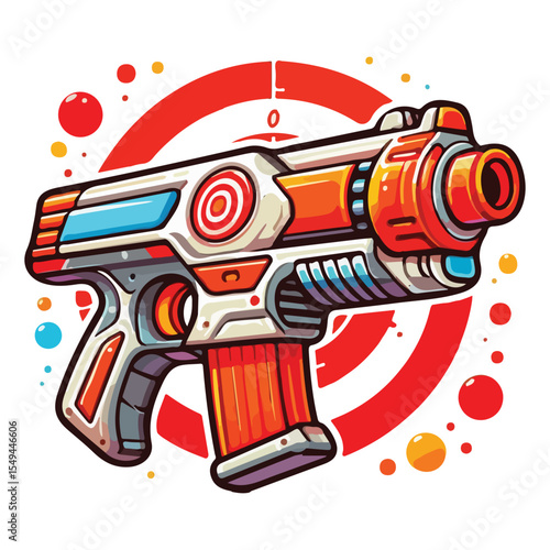 Nerf guns SVG, kids toy svg, foam darts, nerf target, Target Guns