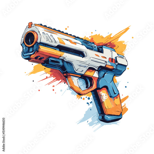 Nerf guns SVG, kids toy svg, foam darts, nerf target, Target Guns