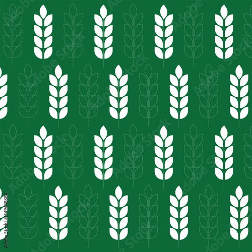 Leaf vector art with seamless background