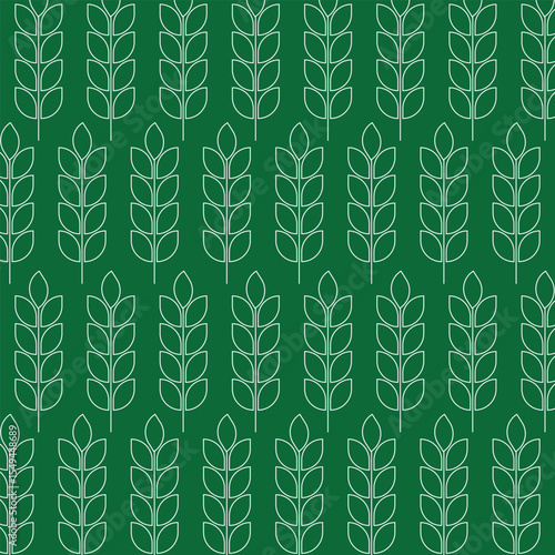 Leaf vector art with seamless background