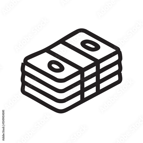 Stacked cash representing wealth and financial abundance