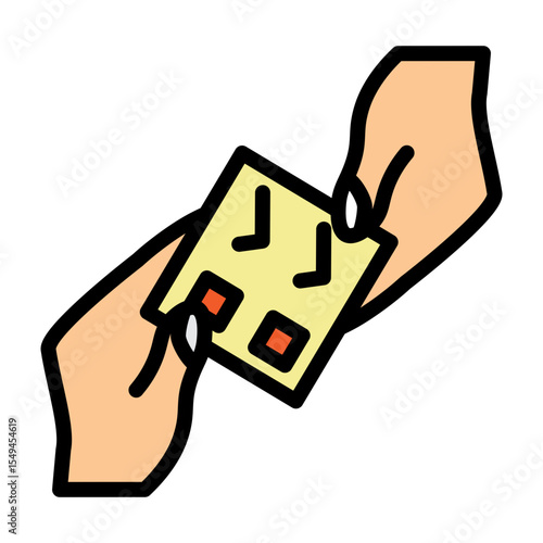 Delegated Task Vector Filled Icon Design