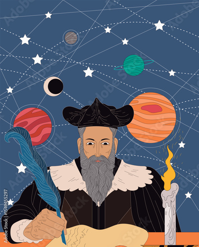 nostradamus old man astrologer seer