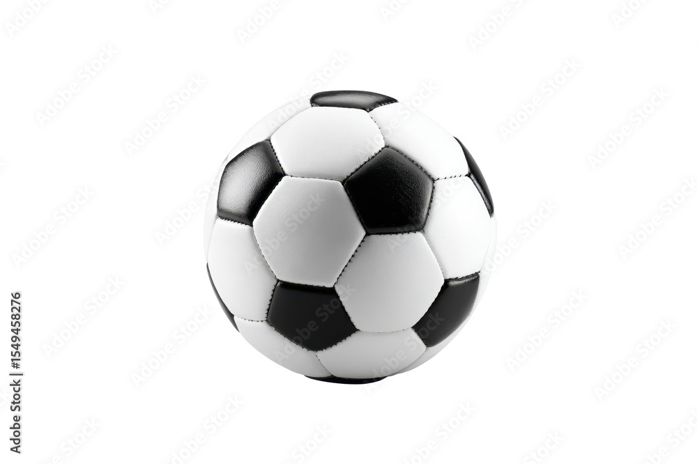 Classic Black and White Soccer Ball isolated on football sports game transparent background Classic Black and White Soccer Ball isolated on football sports game transparent background
