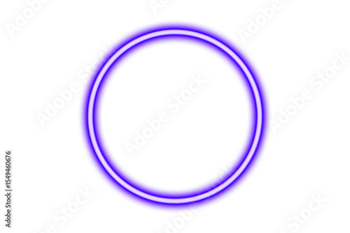 glowing neon ring, design elements for compositing, covering, overlay, PNG