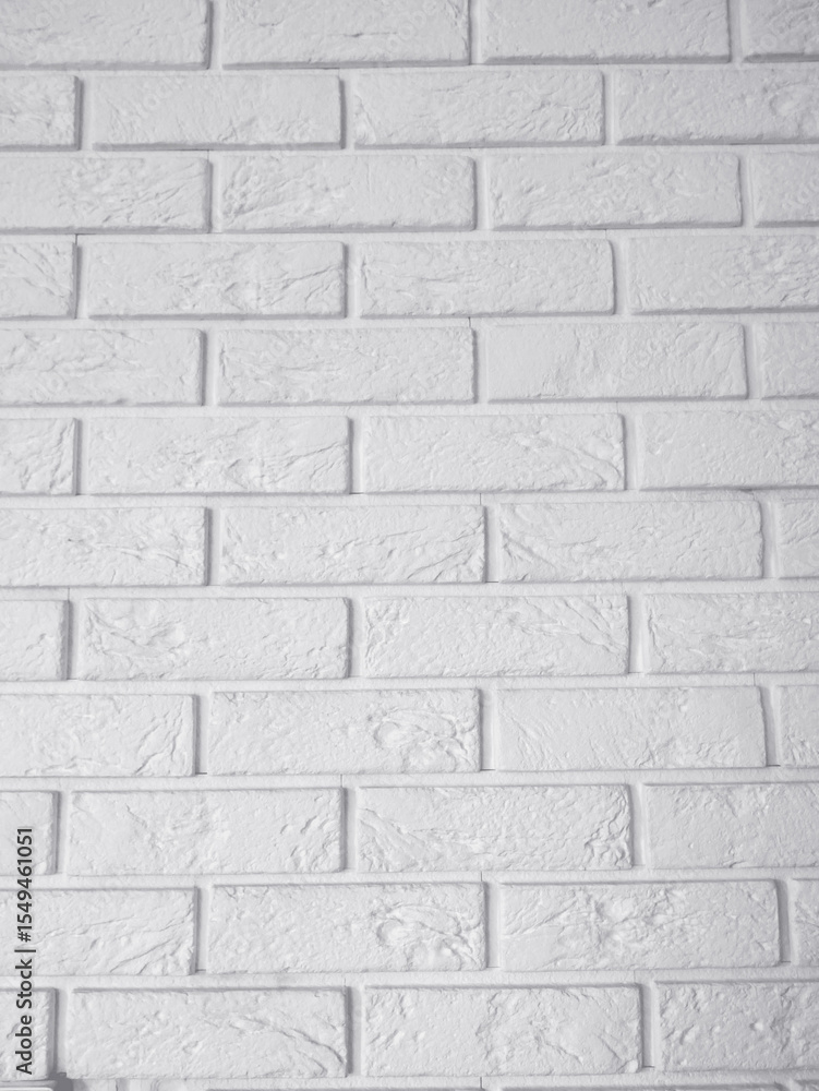 Minimal white brick wall surface close-up Minimal white brick wall surface close-up
