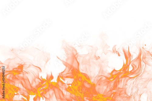 fire background with glowing orange flames, heat or fire effect. design elements for compositing, covering, overlay, PNG