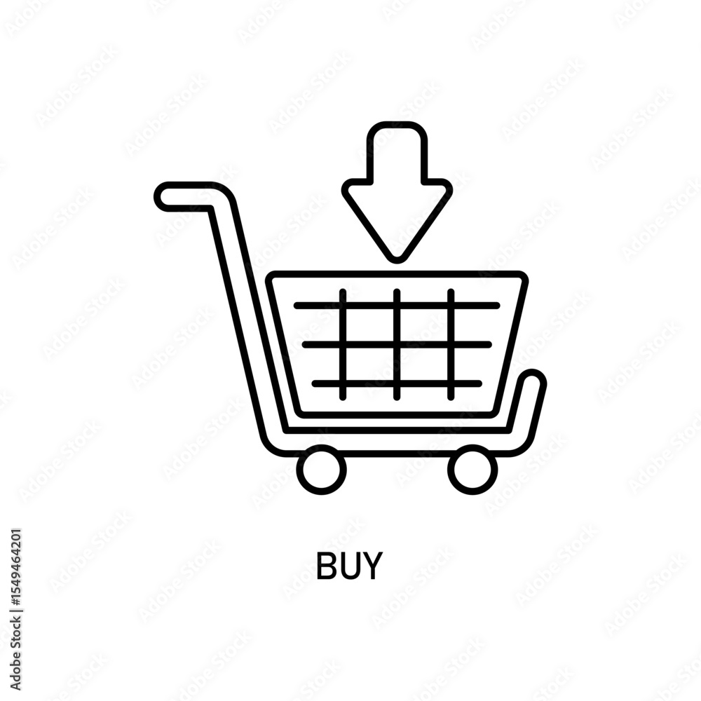 Icon a buy, isolated against a clean background. Icon a buy, isolated against a clean background.