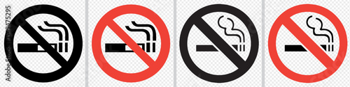 Not allowed no smoking sign. no vaping sign. vector illustration.
