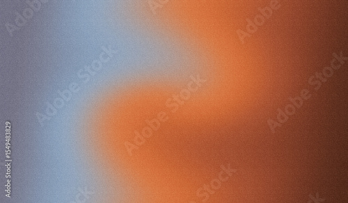 Abstract Blue to Burnt Orange Gradient Texture Background