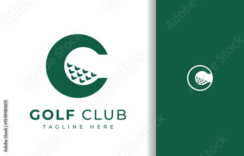 LETTER C WITH GOLF BALL LOGO
