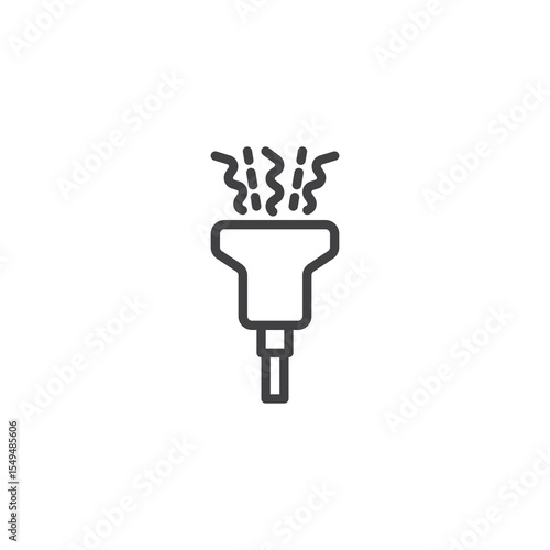 Ultrasound scan line icon