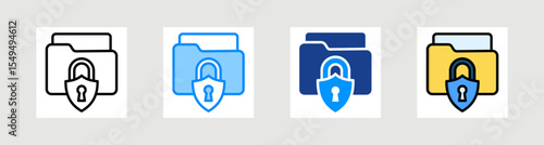 Confidential Icon Collection Set Multiple Style