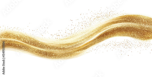 Abstract gold flowing liquid or sand