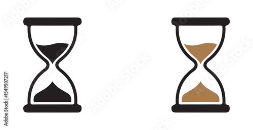 vector illustration of hourglass