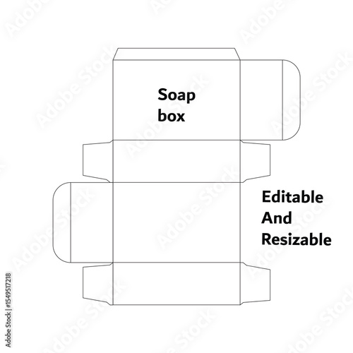 soap box template, box dieline, box design, vector design, soaps ,