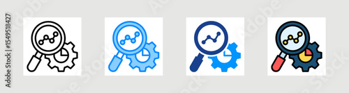 Industry Insights Icon Collection Set Multiple Style