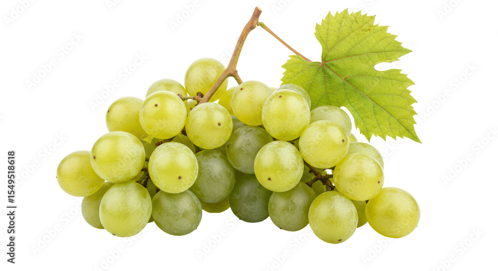 Obraz premium Isolated Green Grapes