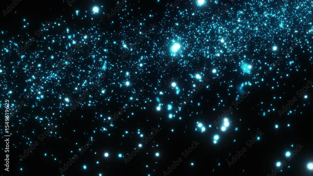 Witness a captivating display of twinkling stars and vibrant blue stardust illuminating the vastness of deep space. Witness a captivating display of twinkling stars and vibrant blue stardust illuminating the vastness of deep space.