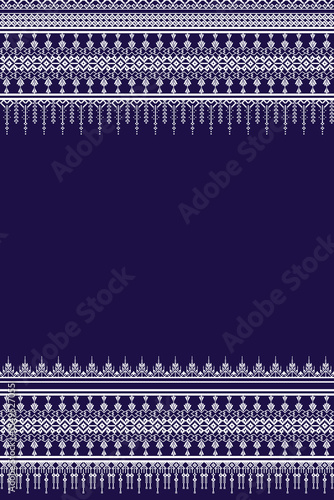 Pixel fabric Ethnic pattern, Cross-stitch Geometric, design for tile, carpet, vector, illustration , Abstract, Ethnic background,seamless